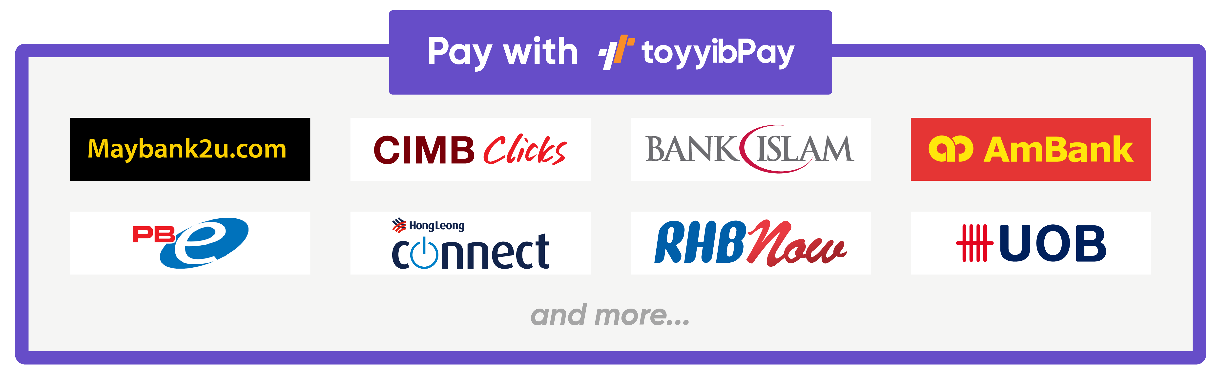 [toyyibPay payment gateway]100% Secure Online Banking FPX Payment (Barang sampai 1-3 hari)